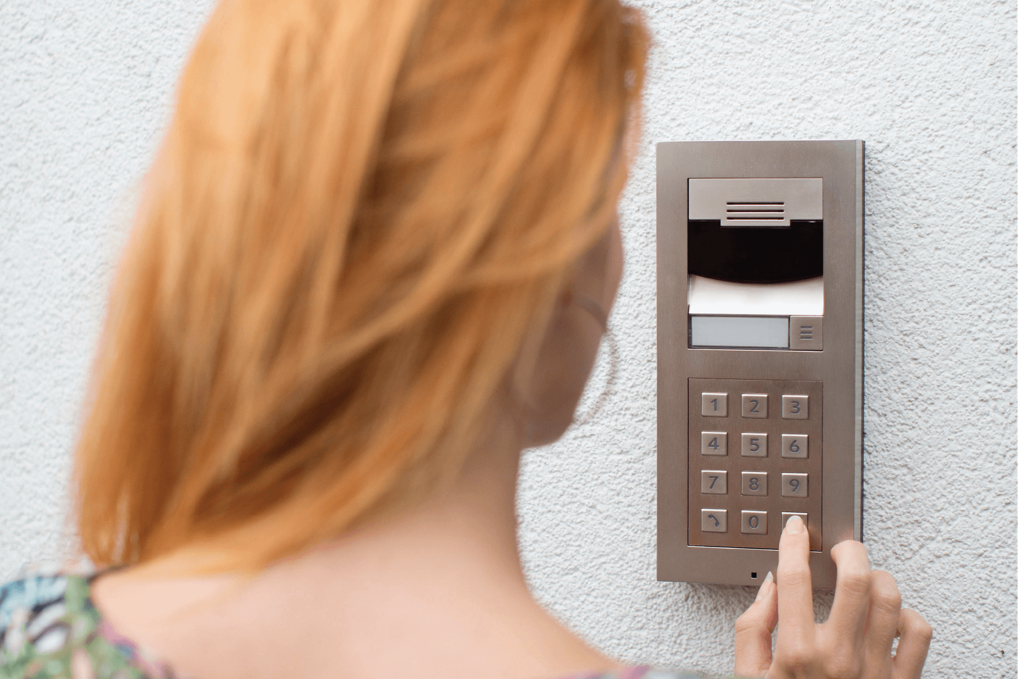 Outdoor security system keypad